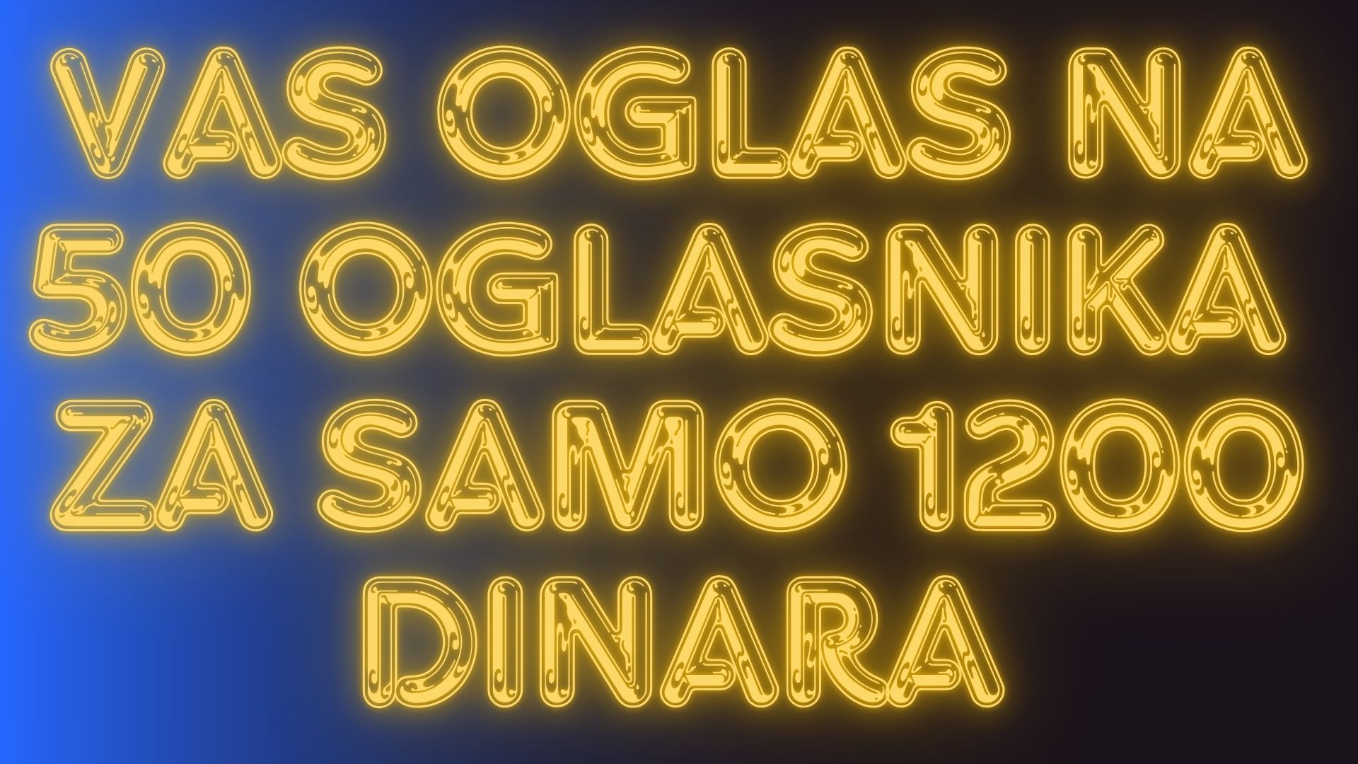 Usluzno postavljamo oglase umesto vas