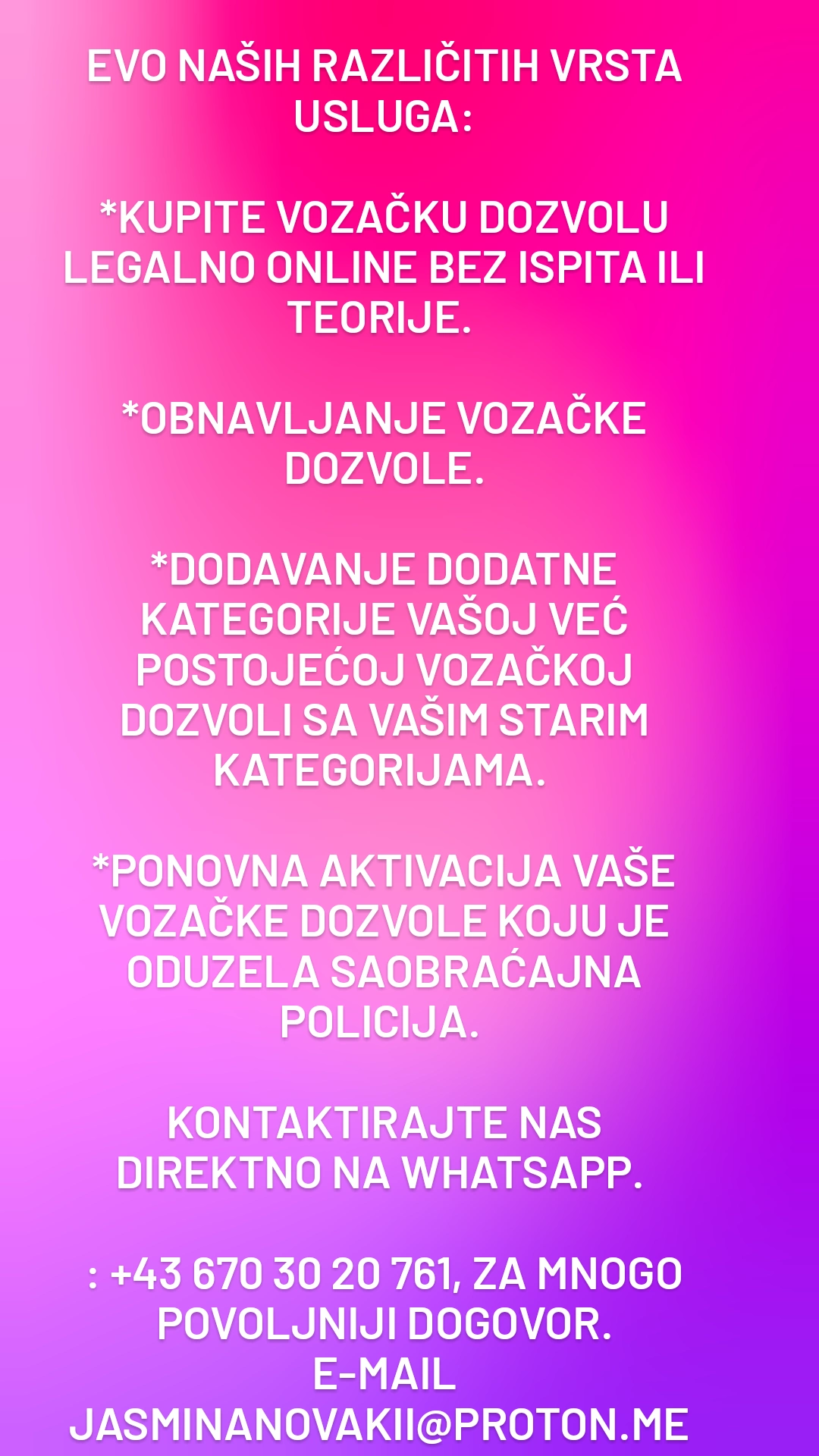 Pozdrav dragi kupce